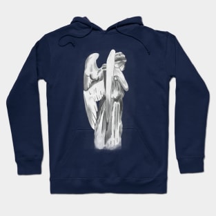 Weeping angel - Doctor Who - blue Hoodie